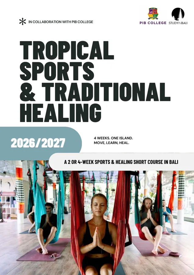 Tropical Sports and Traditional Healing Info Pack cover